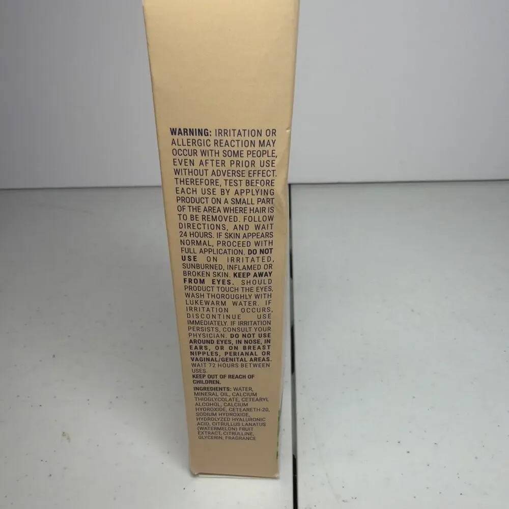 Nair Prep & Smooth Facial Hair Remover Watermelon Hyaluronic Acid NEW